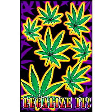 Novelty Legalize It Blacklight