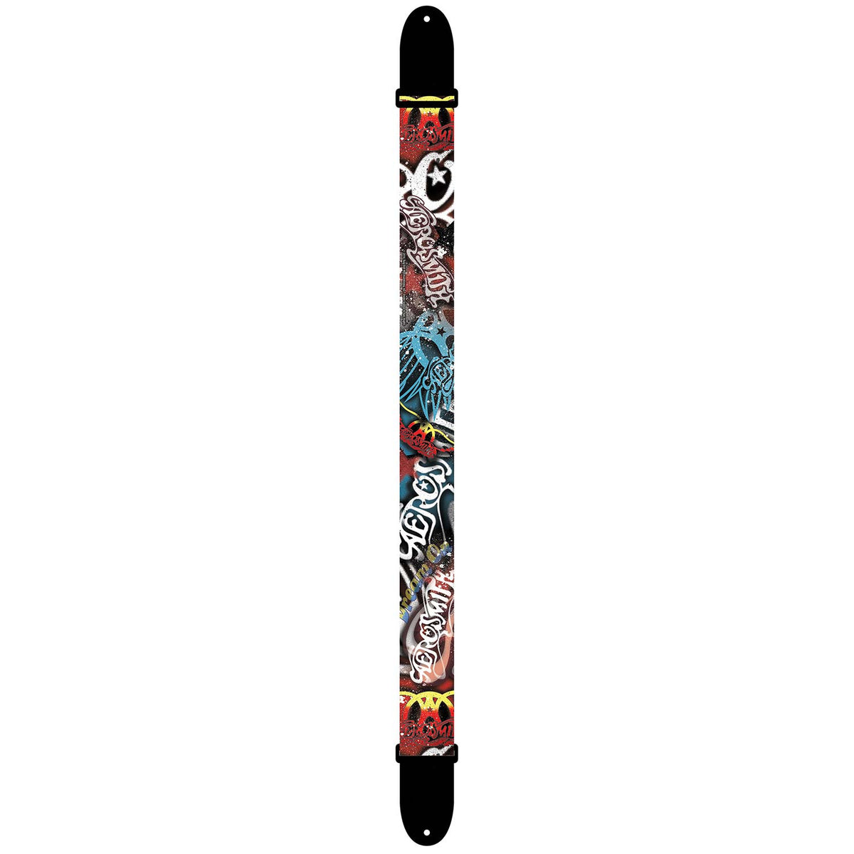 Aerosmith Logos Guitar Strap Front