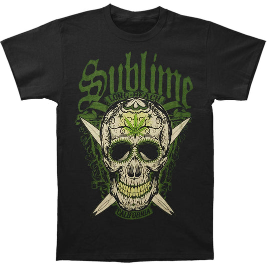 Sublime LBC Skull Mens Soft T Slim Fit T-shirt Front