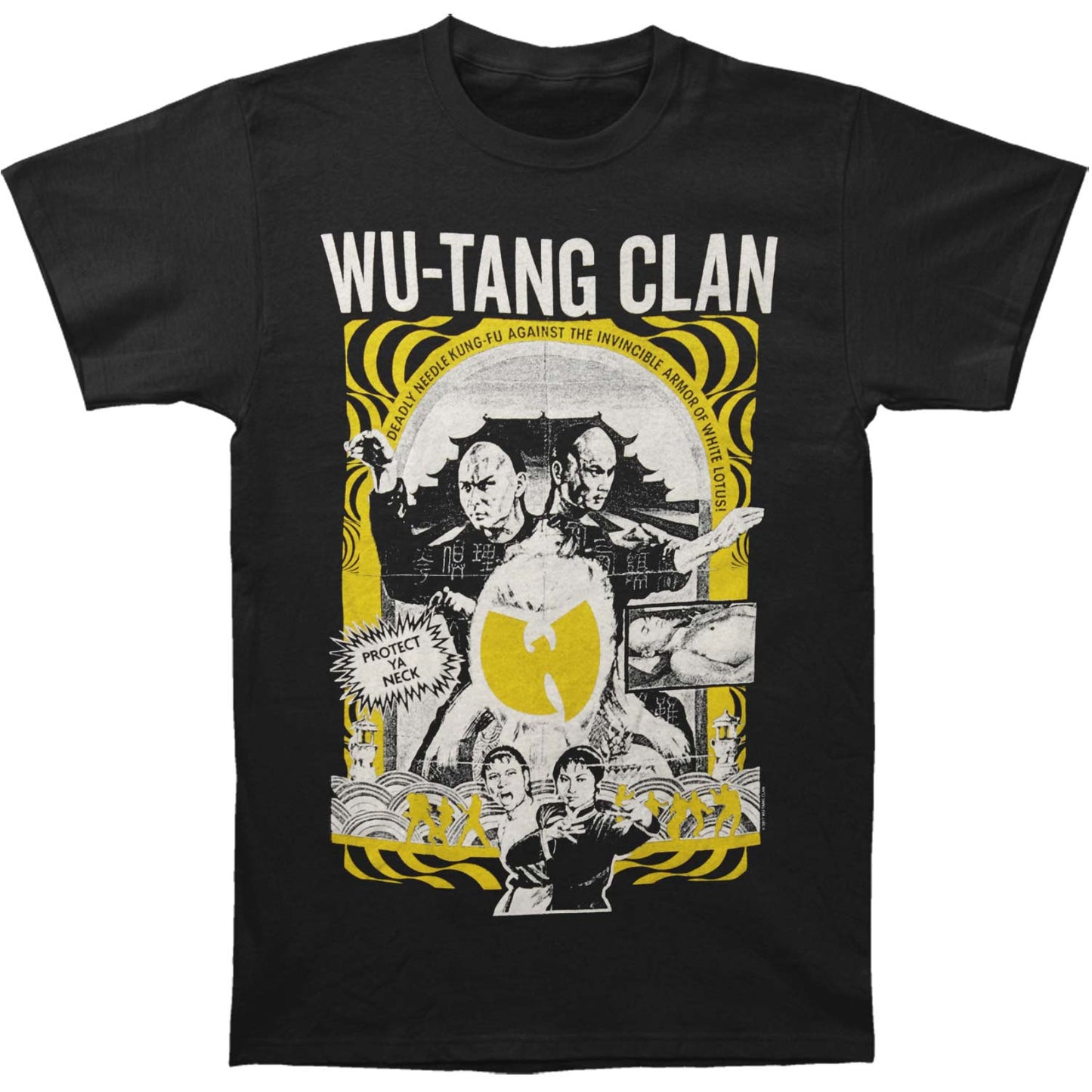 Wu Tang Clan Deadly Needle Mens Soft Washed T Slim Fit T-shirt Front