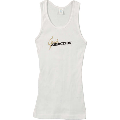 Classic Logo White Junior Tank Top Womens Tank