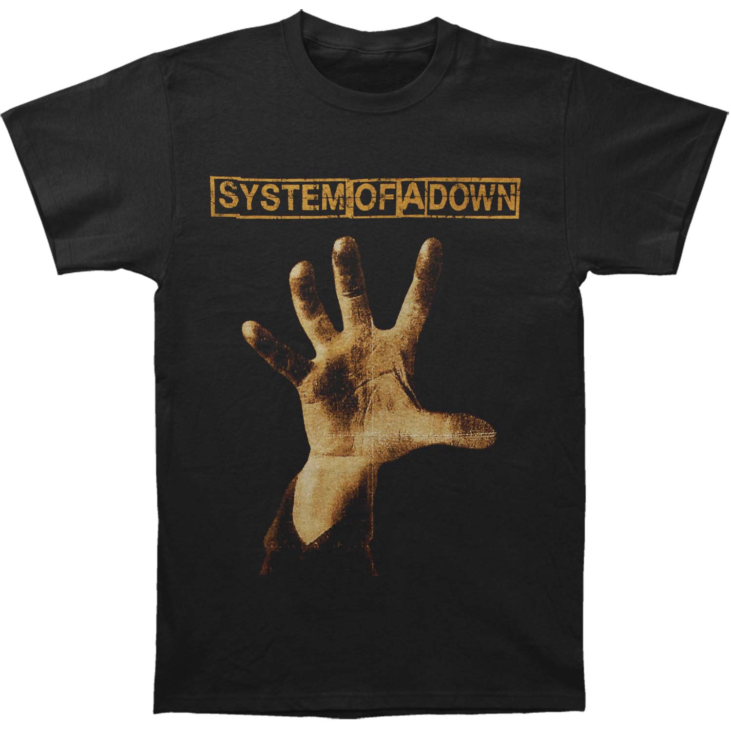 System Of A Down Hand T-shirt Front
