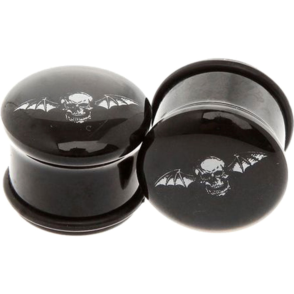 Avenged Sevenfold AVS Deathbat Ear Plugs Ear Plug Piercing Front