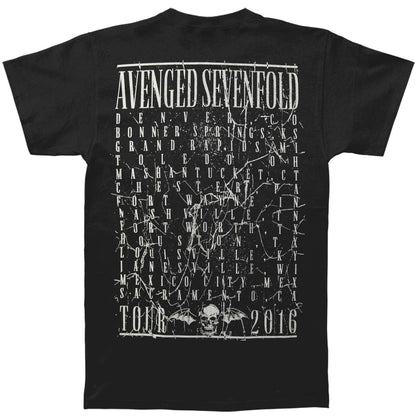 Avenged Sevenfold AVS Bullet Proof Mens Regular T T-shirt Back