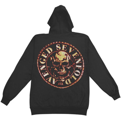 Avenged Sevenfold AVS Buzz Saw Mens Zip Hoodie Zippered Hooded Sweatshirt Back
