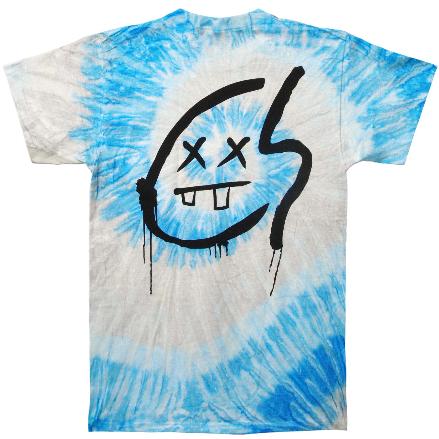 Chainsmokers Logo Blue Swirl Tye Dye Mens T Tie Dye T-shirt Back