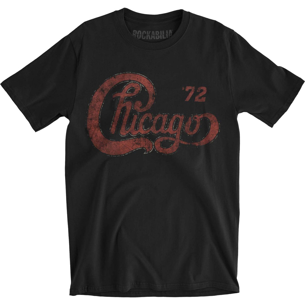 Chicago Tour 1972 Logo Mens Soft T Slim Fit T-shirt Front