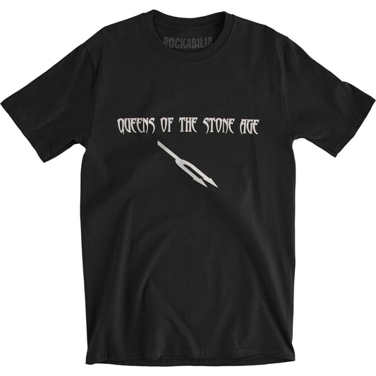 Queens Of The Stone Age Deaf Songs Logo Mens Soft T Slim Fit T-shirt Front