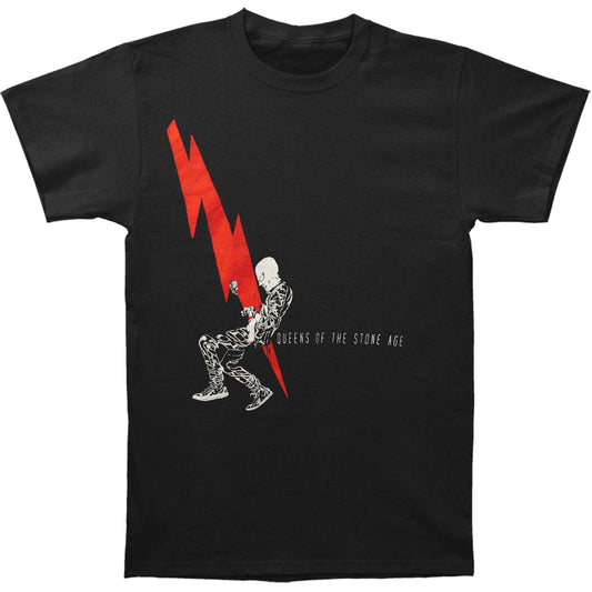 Queens Of The Stone Age Man With Ligjtning Bolt Mens Soft T Slim Fit T-shirt Front