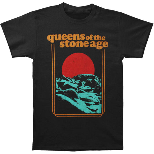 Queens Of The Stone Age Red Sun Mens Soft T Slim Fit T-shirt Front