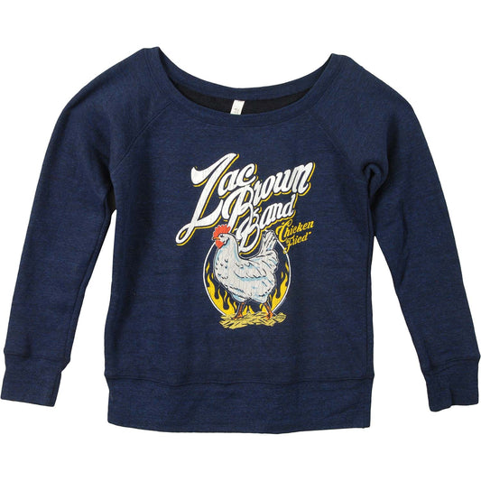 Zac Brown Band Chicken Fried Woman's Hi Lo P/O Girls Jr Sweatshirt Front