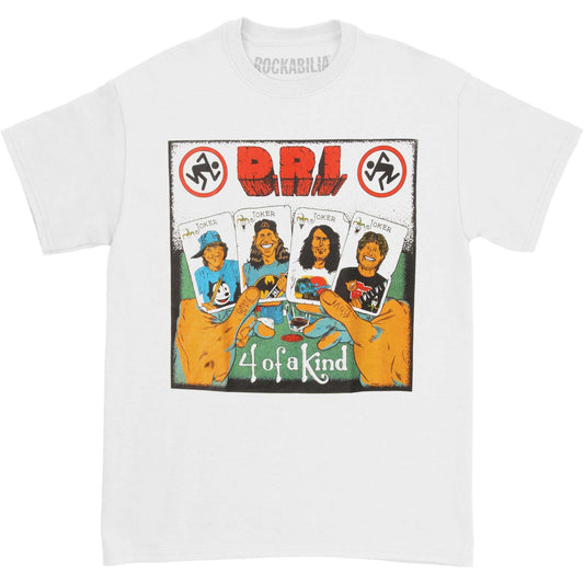 D.R.I. D.R.I. Four Of A Kind (White) T-shirt
