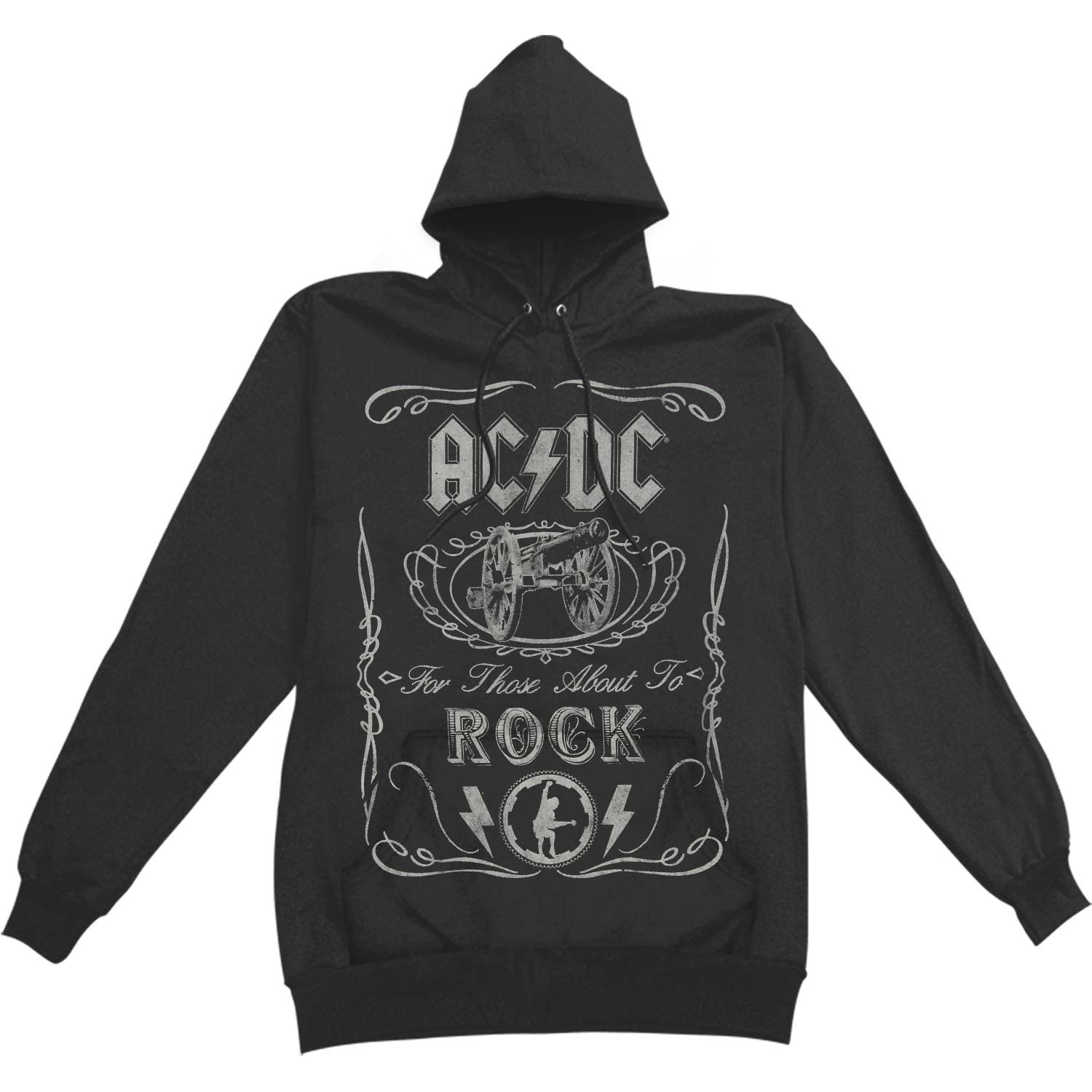 AC/DC Cannon Swig Hooded Sweatshirt Front