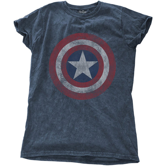 Captain America Shield Vintage Junior Top