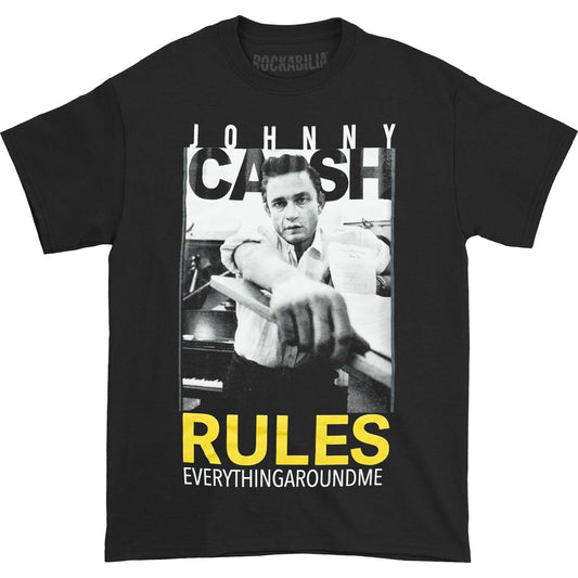 Johnny Cash Rules Everything T-shirt Front