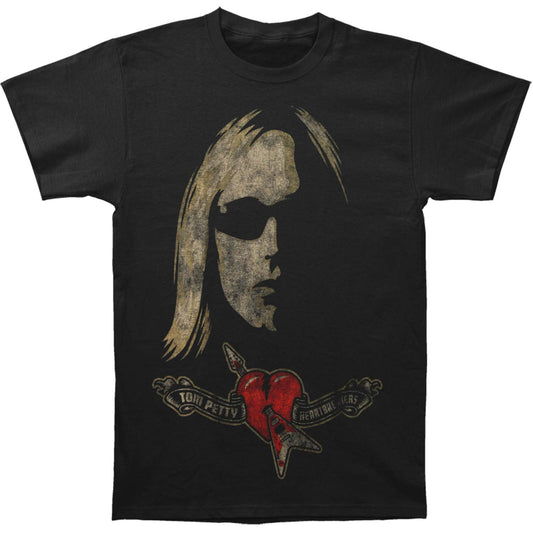 Tom Petty Shades & Logo (Soft Hand Inks) Slim Fit T-shirt Front
