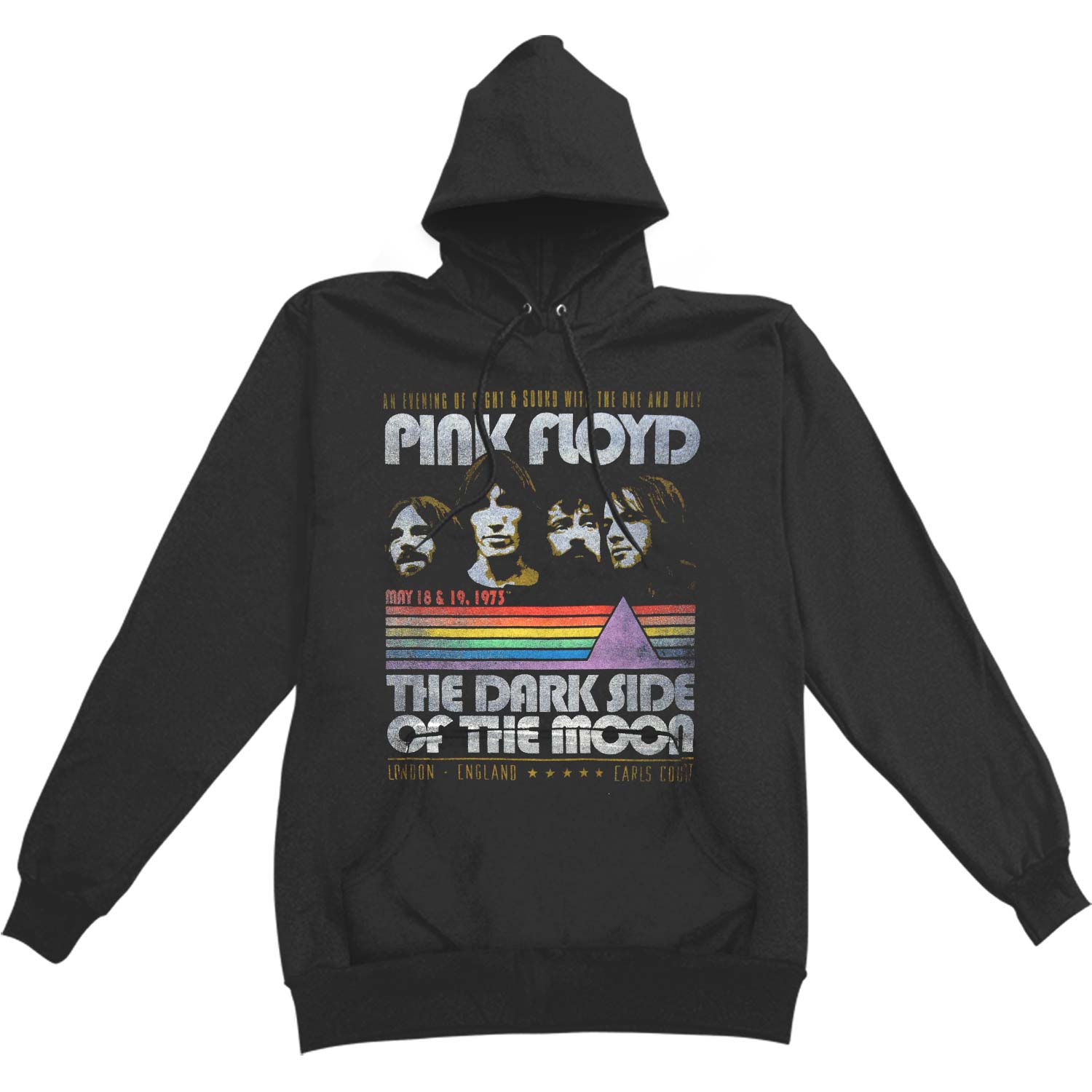 Pink Floyd Retro Stripes Hooded Sweatshirt Front