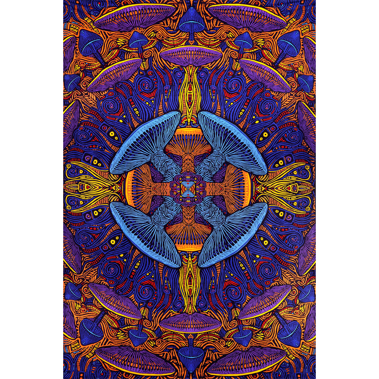 Novelty Magic Mushroom Tapestry
