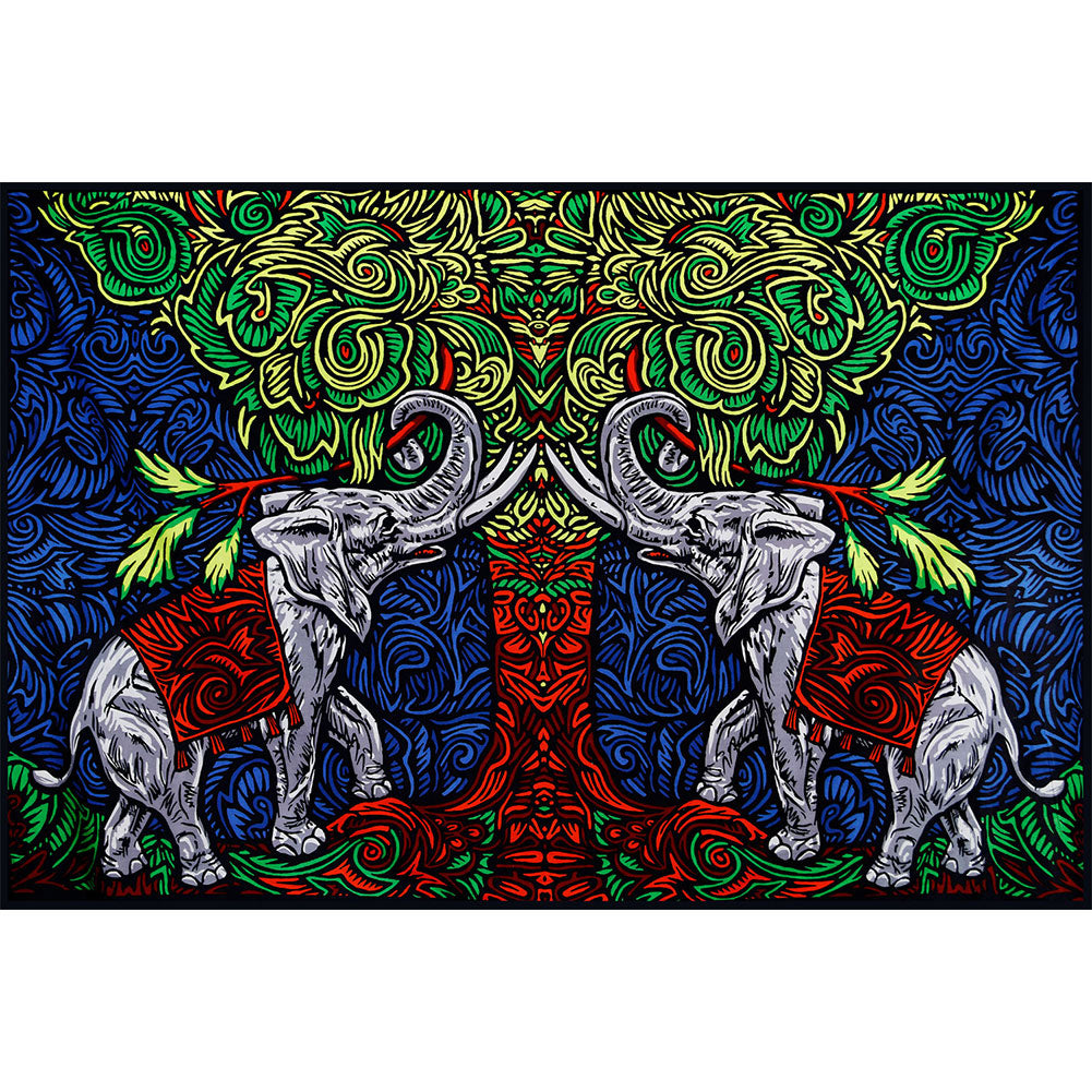 Novelty Elephant Tree Tapestry