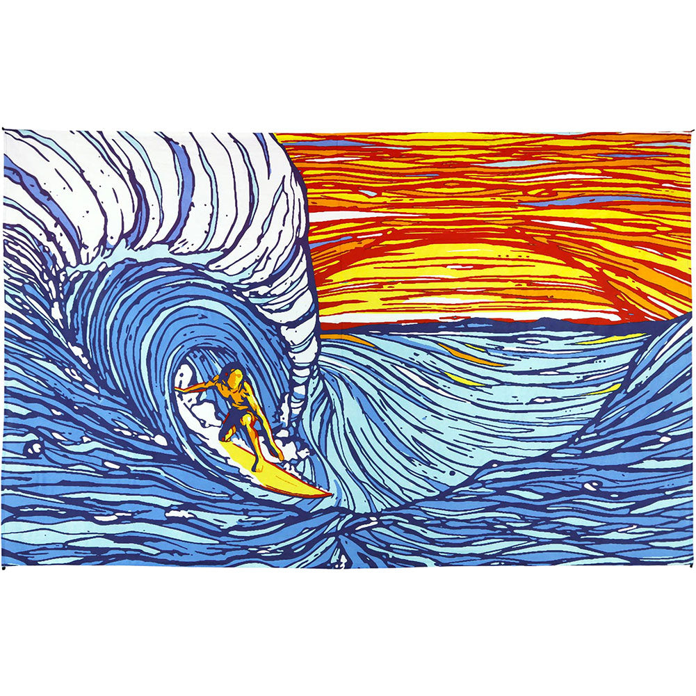 Novelty Sunset Surfer Tapestry
