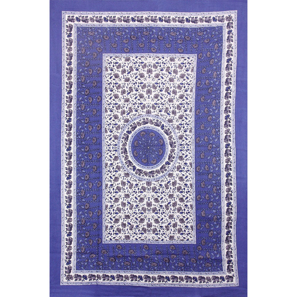 Novelty Blue Flower Tapestry