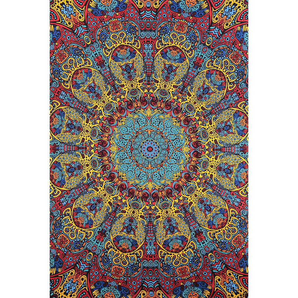 Novelty Psychedelic Sunburst Tapestry