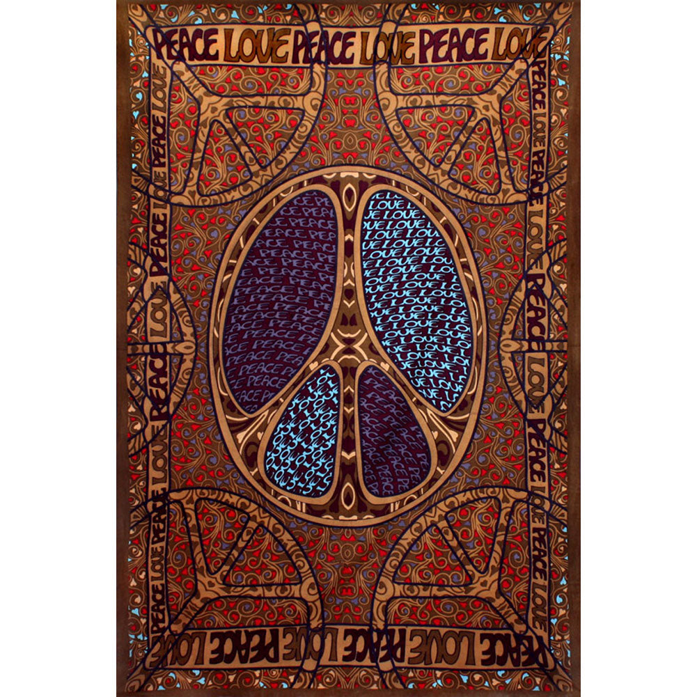 Novelty Peace Love Tapestry