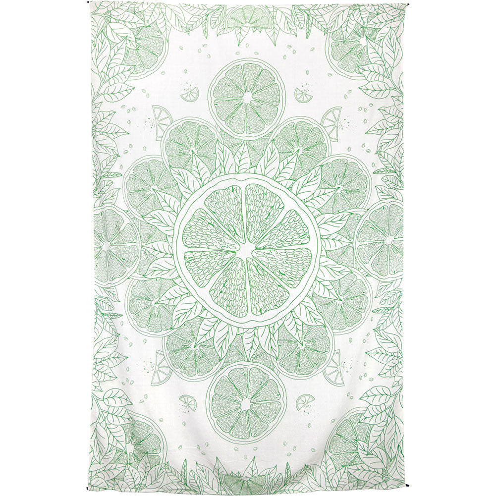 Novelty Citrus Slice Mandala Tapestry