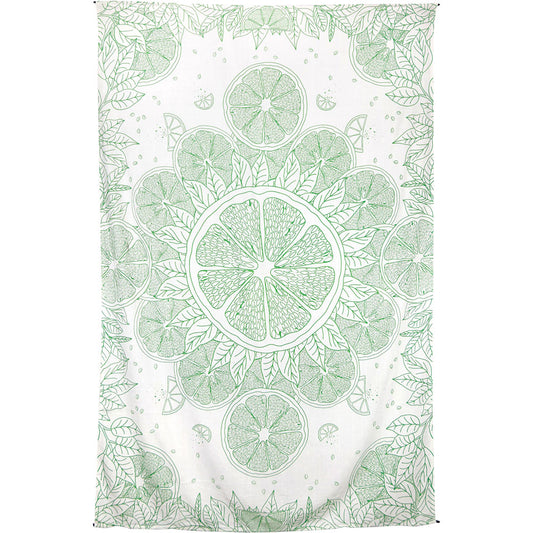 Novelty Citrus Slice Mandala Tapestry