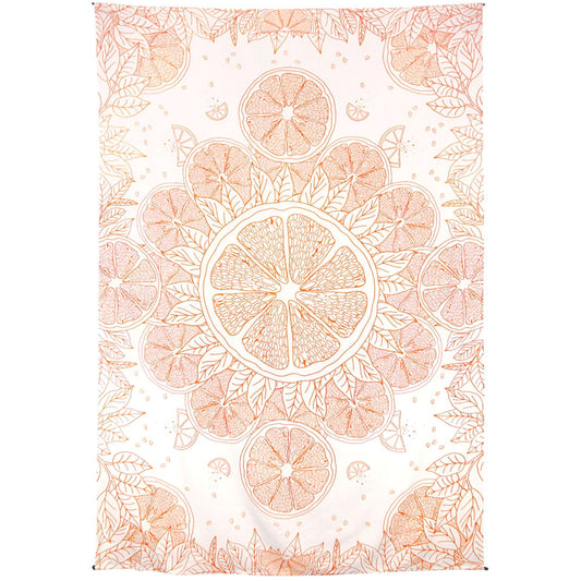Novelty Citrus Slice Mandala Tapestry
