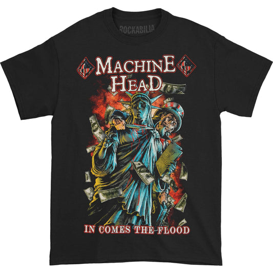 Machine Head In Comes The Flood T-shirt Front
