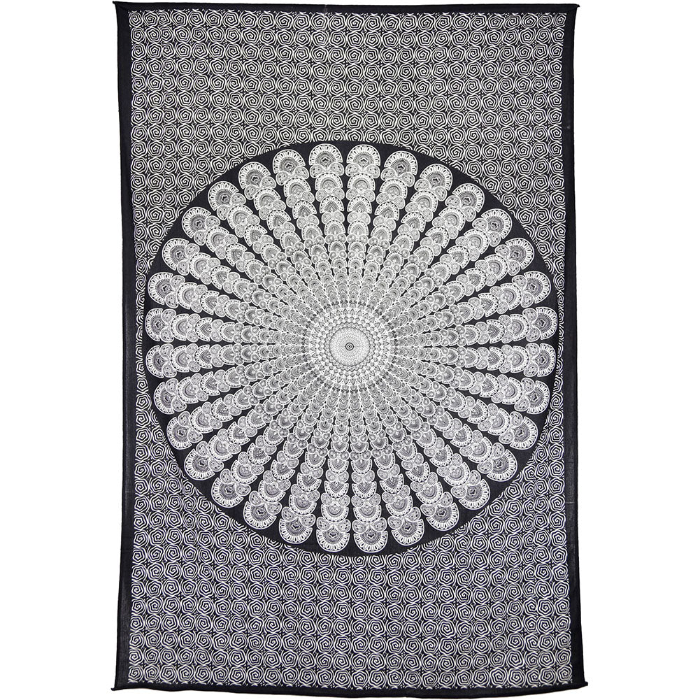 Novelty Peacock Feather Tapestry