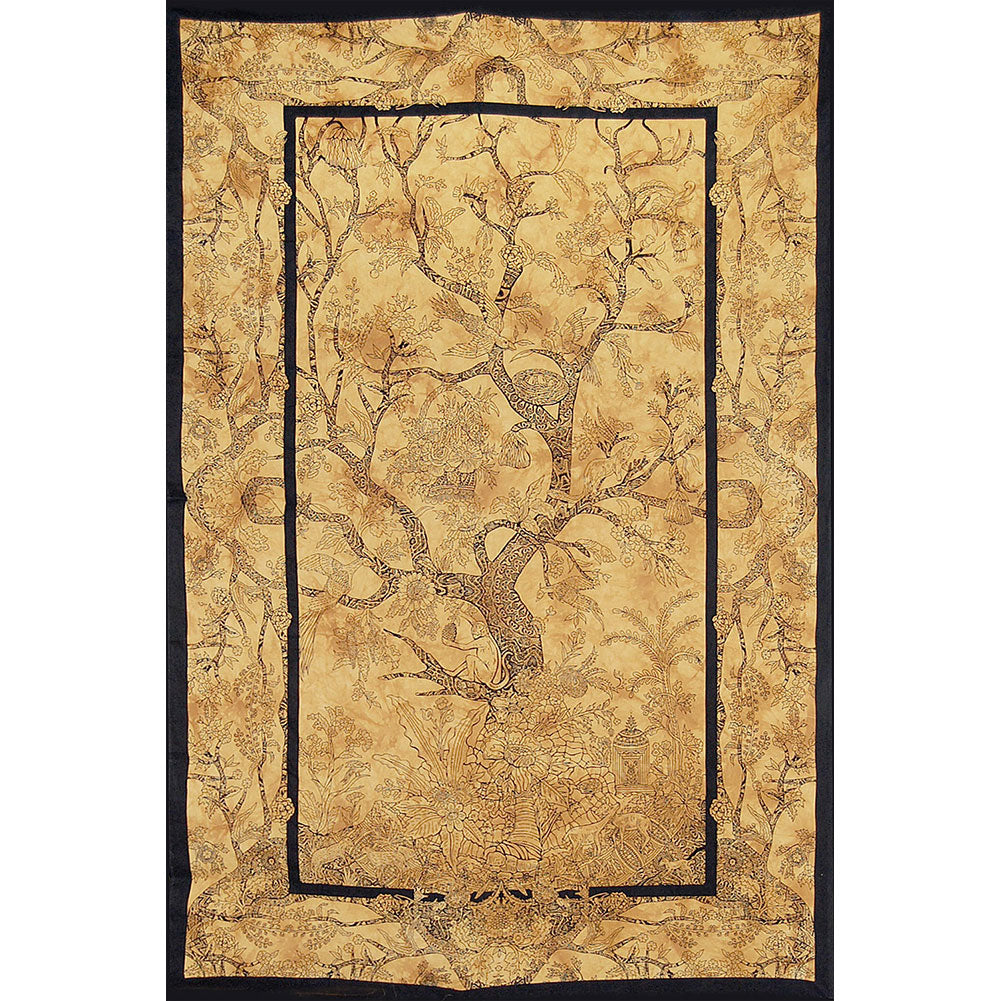 Novelty Brown Tree Of Life Tapestry