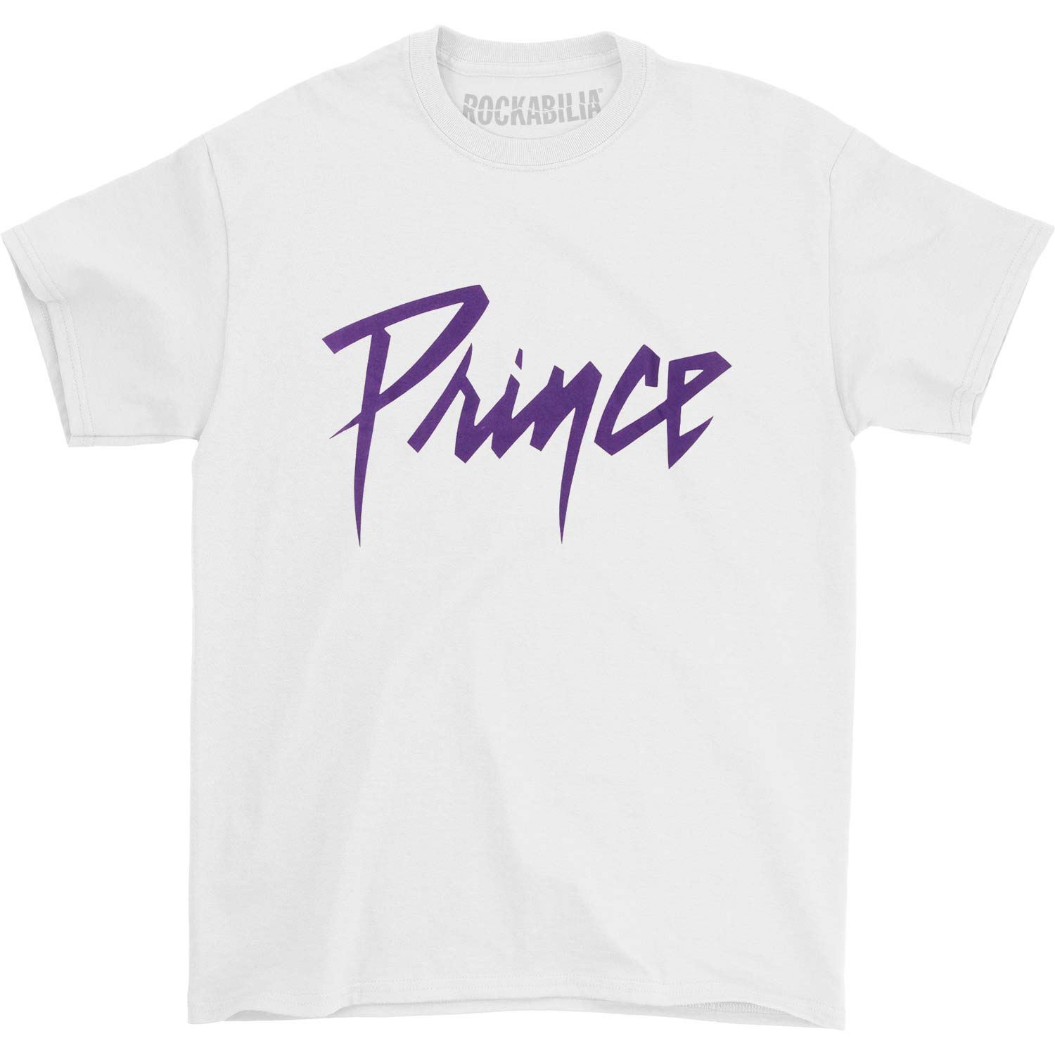 Purple Prince Logo White T-shirt Front