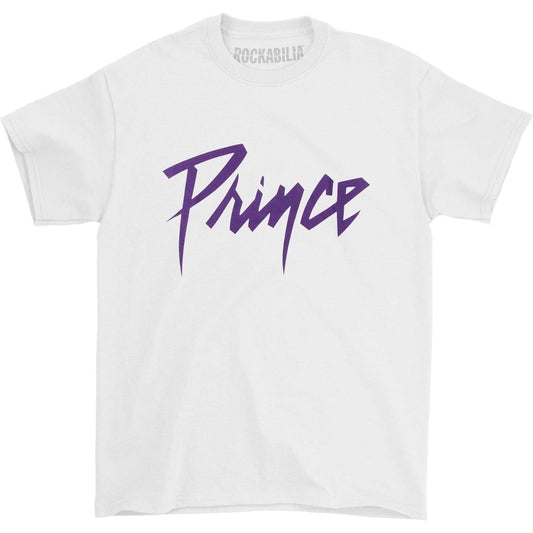 Purple Prince Logo White T-shirt Front