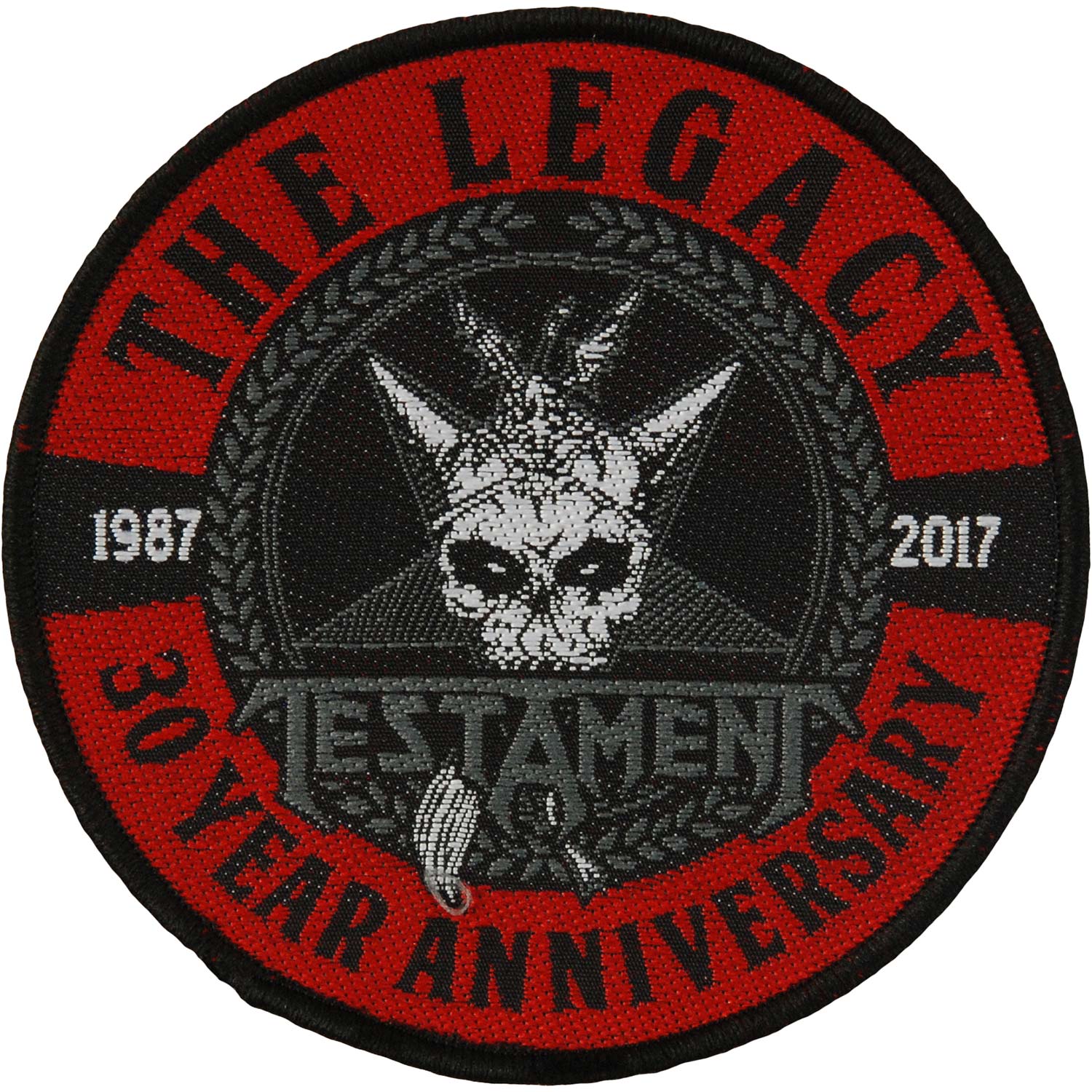 Testament The Legacy 30 Year Anniversary Woven Patch