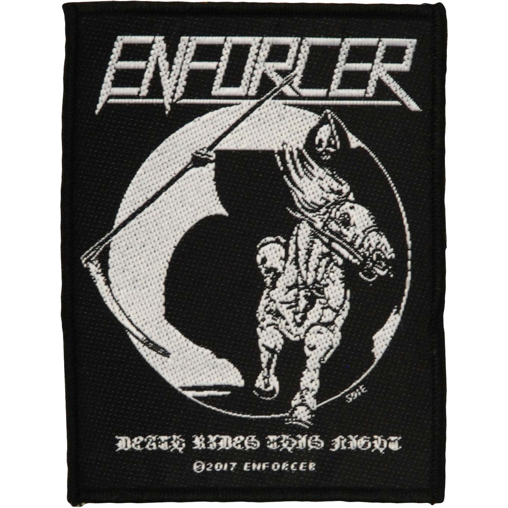 Enforcer Death Rides Woven Patch | Enforcer Merch Store