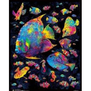 Novelty Painted Fish Blacklight