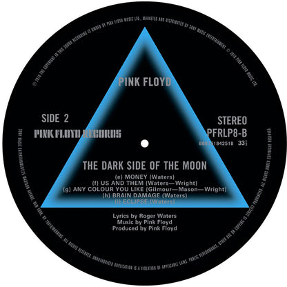 Pink Floyd Dark Side Of The Moon Slipmat Back