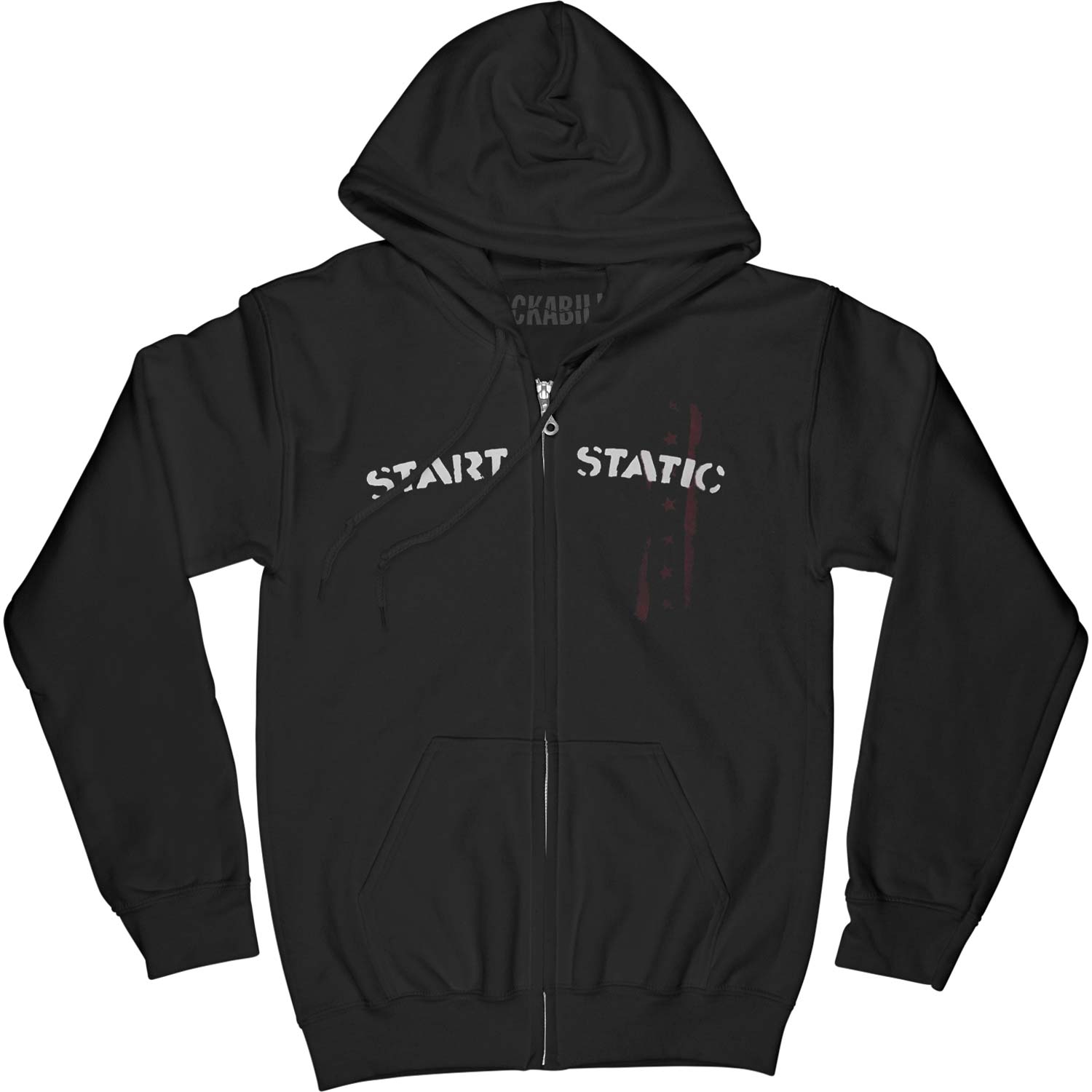 Sugarcult Start Static Zippered Hooded Sweatshirt Front