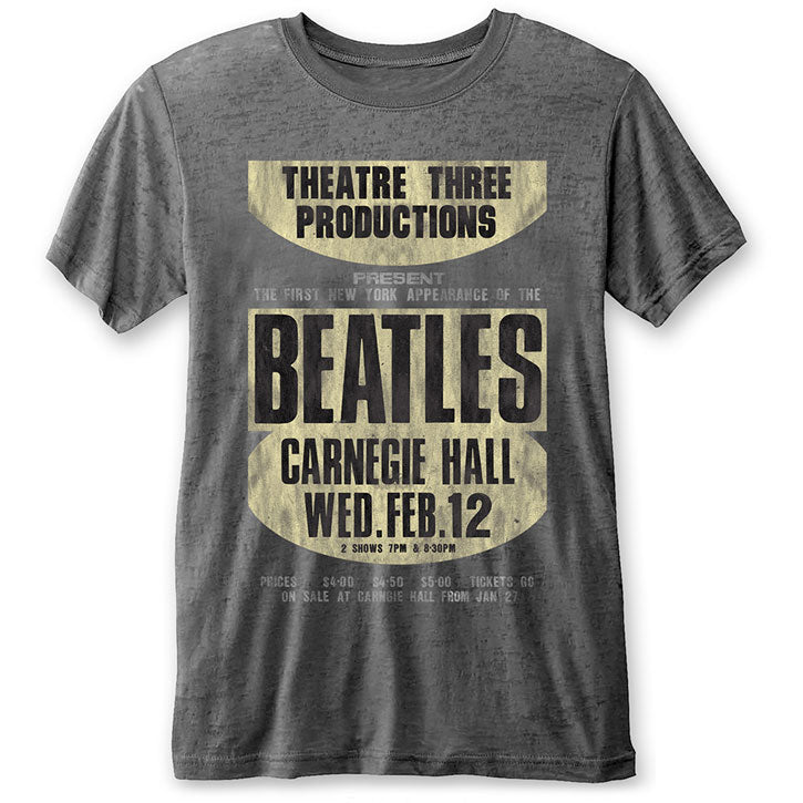 Beatles Carnegie Hall Vintage T-shirt Front