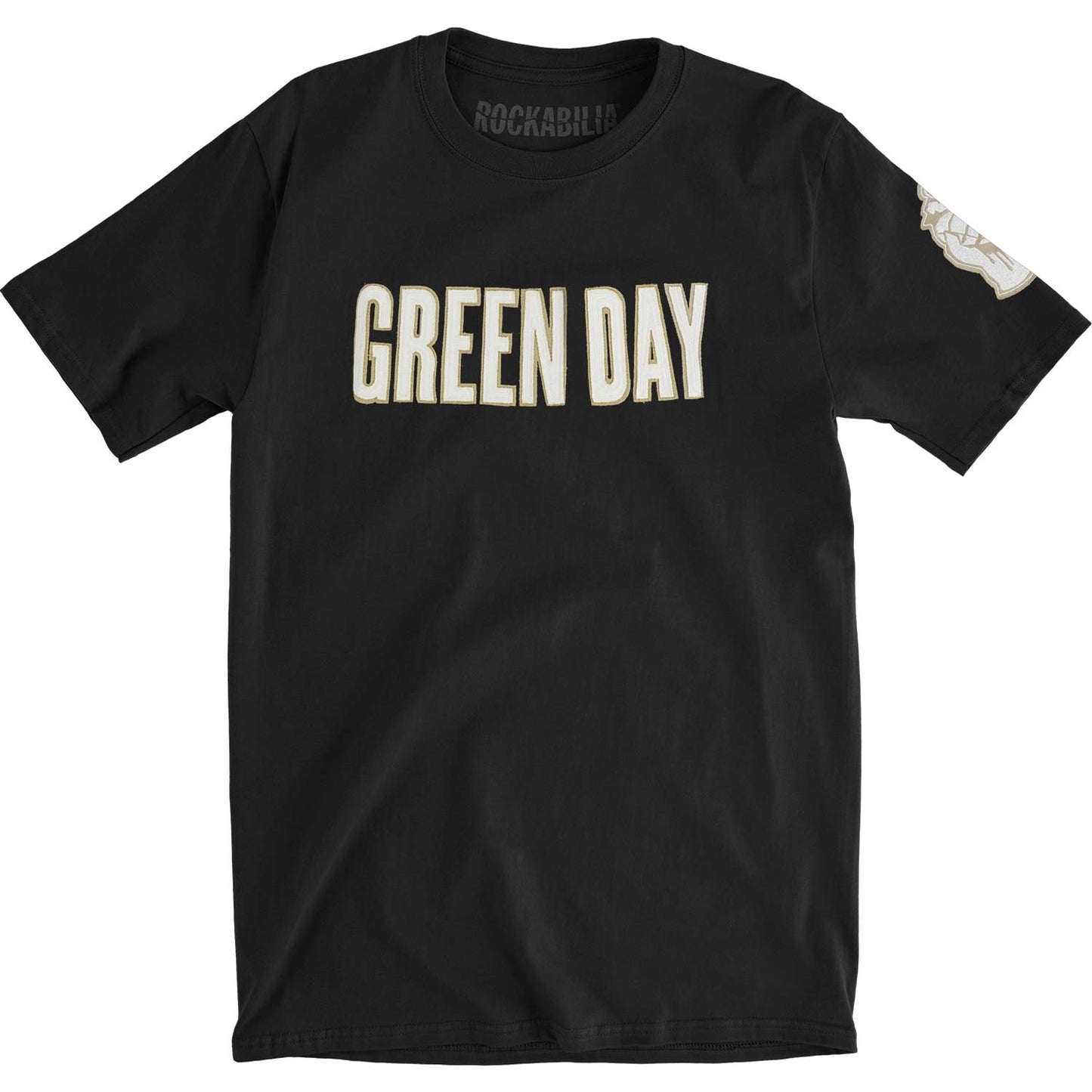 Green Day Logo & Grenade Vintage T-shirt Front