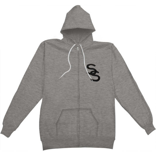 Sam Smith Illustrated Zippered Hooded Sweatshirt Front