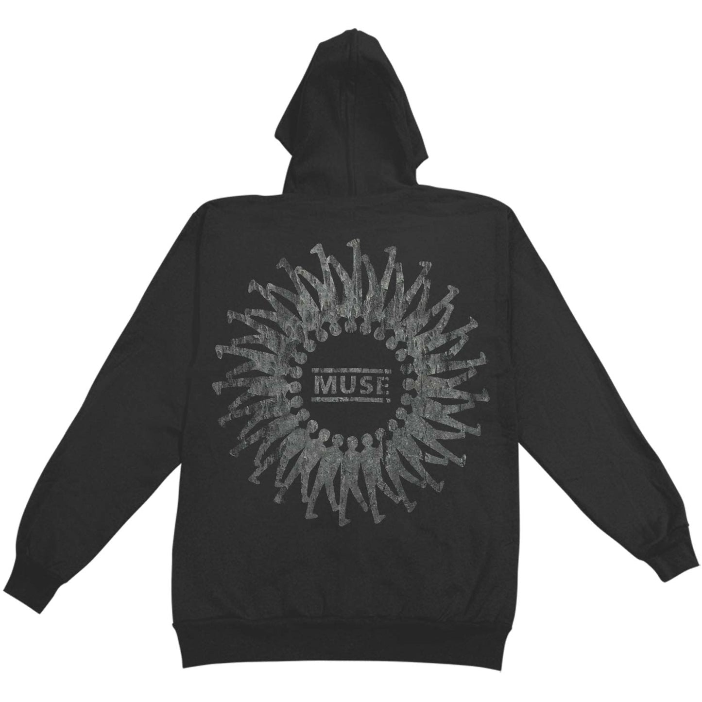 Muse Spiral Zippered Hooded Sweatshirt Back