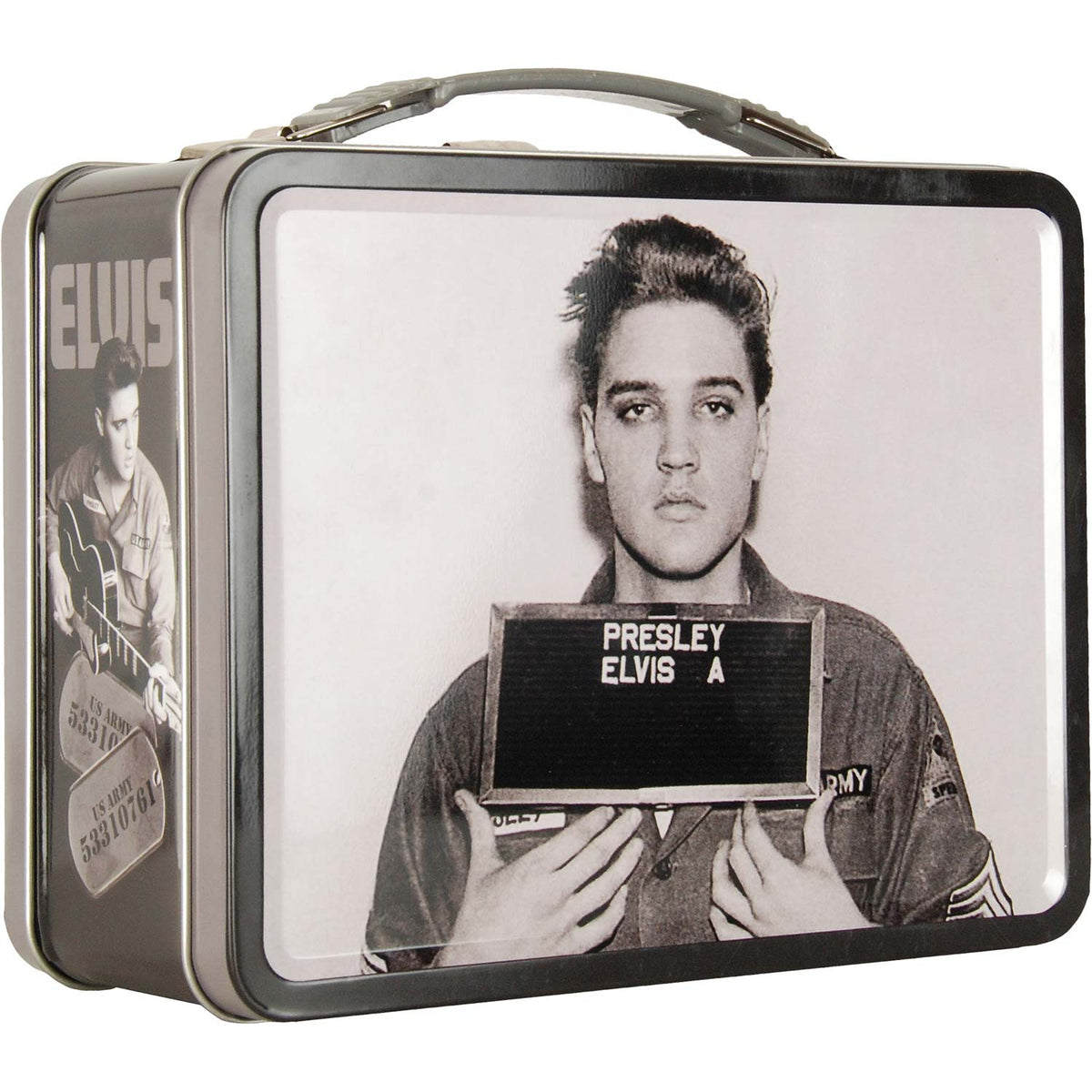 Elvis Presley Enlistment Photo Lunch Box Front