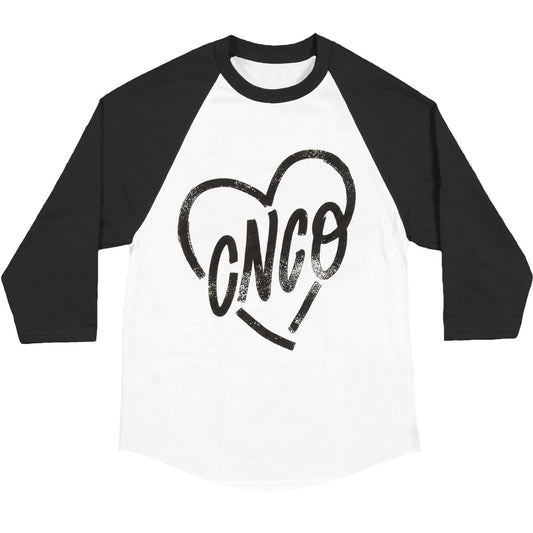 CNCO Sharpie Heart Raglan Baseball Jersey Front