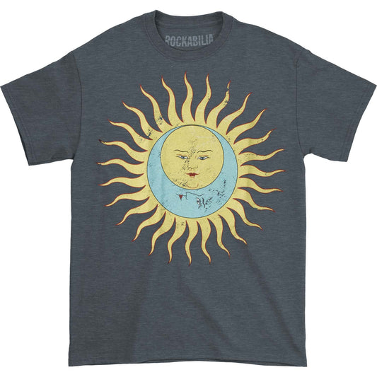 King Crimson Lark's Tongues in Aspic (Vintage Darker Blue Distressed) Vintage T-shirt Front