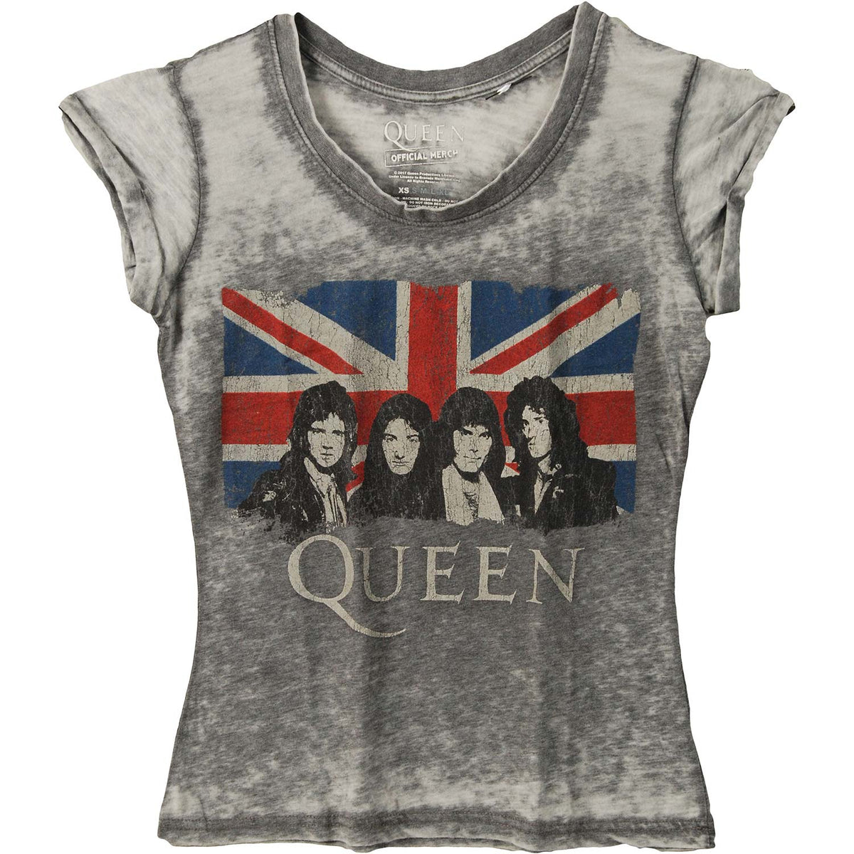 Queen Union Jack Vintage Junior Top Front