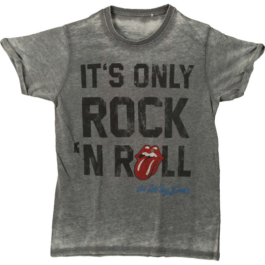 Rolling Stones It's Only Rock N Roll On Burnout Tee Vintage T-shirt Front