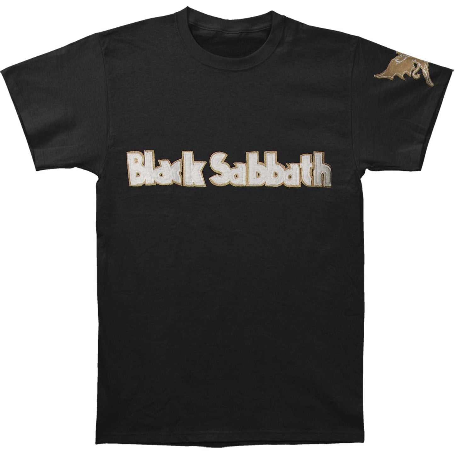 Black Sabbath Logo & Daemon Vintage T-shirt Front